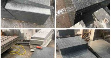 大连 芝麻黑地铺石材