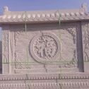 大连 芝麻白花岗岩屏风，照壁，影壁