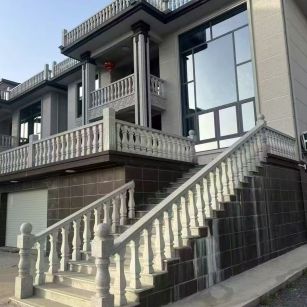 大连 芝麻白别墅阳台栏杆，楼梯栏杆