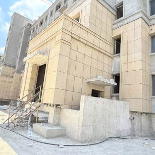 大连 黄金麻干挂，工地实拍