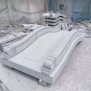 大连 芝麻灰花岗岩园林景观 小石桥