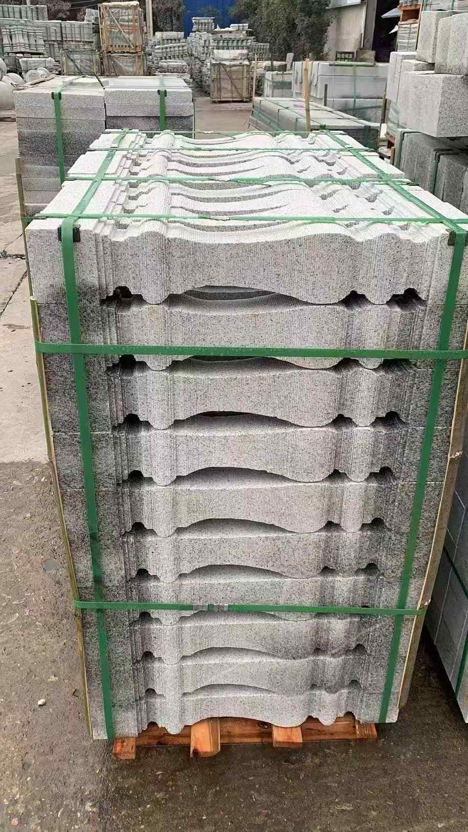 大连 芝麻白方形拉丝面，栏杆花瓶柱