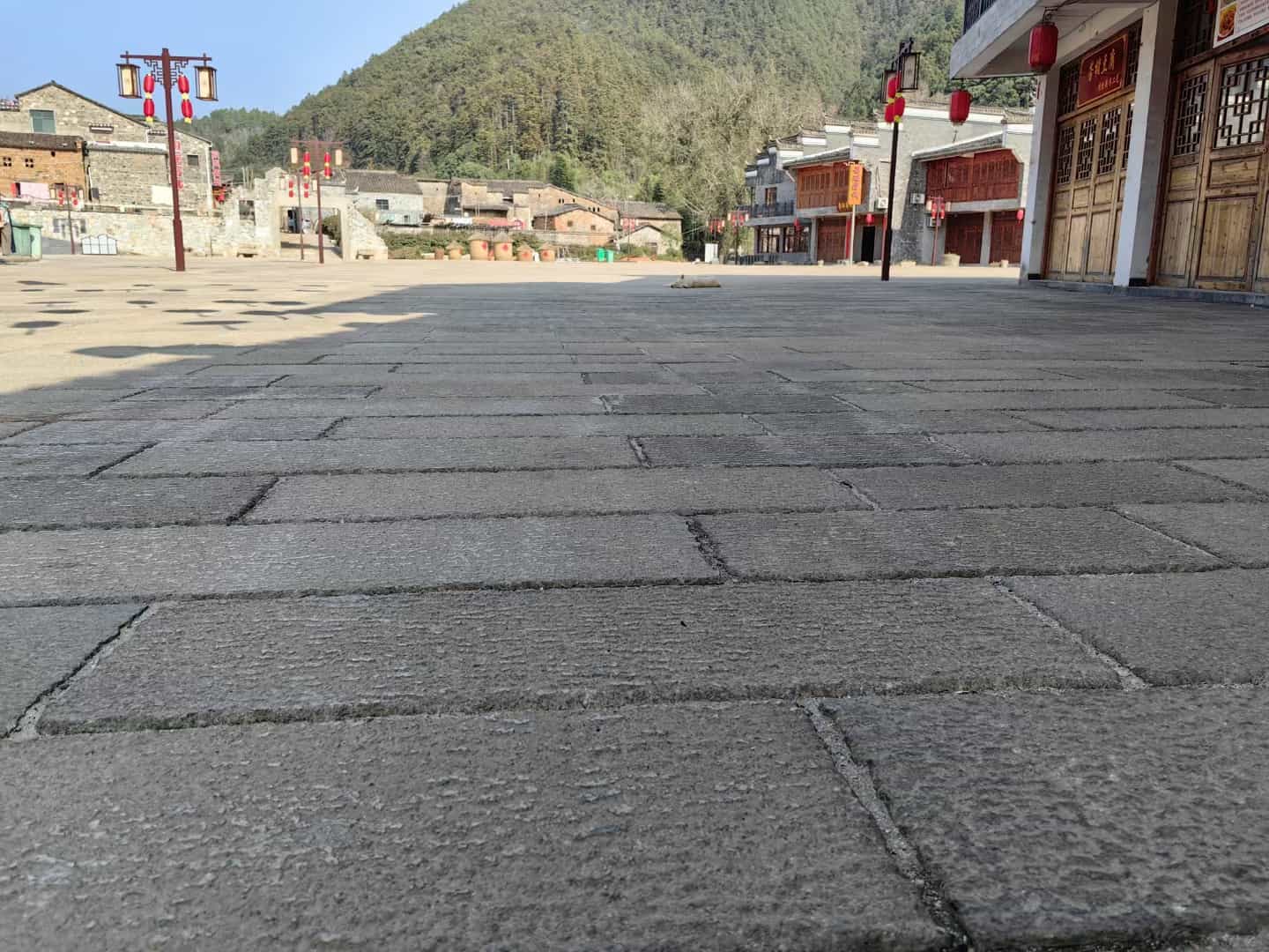 大连仿古石铺装效果