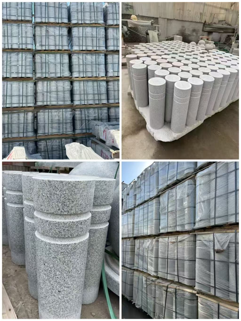 大连 芝麻白花岗岩挡车柱、隔离柱多少钱